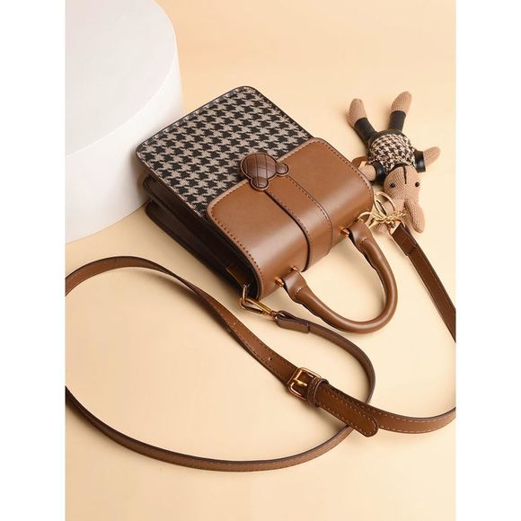 Quilted Lattice Crossbody Shoulder Bags Small Tote Square Satchel :D - Picture 5 of 7